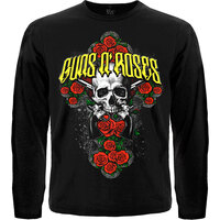 Футболка с длинным рукавом Guns N’ Roses (крест из роз) Изображение