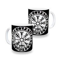 Чашка Рунический компас Вегвизир (Vegvisir) Изображение