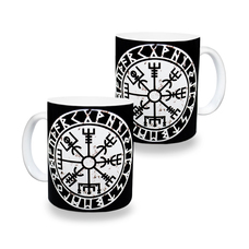 Чашка Рунический компас Вегвизир (Vegvisir) Изображение