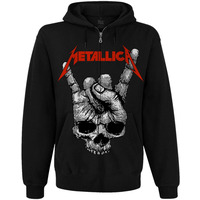 Худі Metallica (Skull Sign of the Horns) на блискавці Изображение