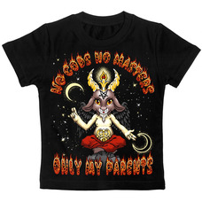 Детская футболка No Gods, No Masters - Only My Parents, Размер 4-5 лет 100-110, см Зображення
