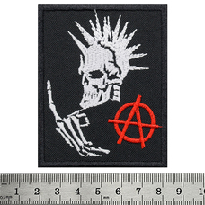 Нашивка Punk skull (anarchy) (pt-042) Изображение