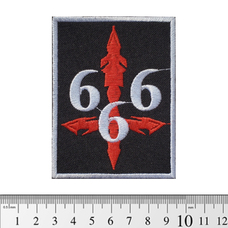 Нашивка Перевернутий хрест 666 (pt-004) Зображення