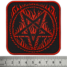 Нашивка Burning Pentagram (pt-056) Зображення