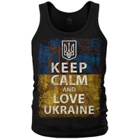 Майка Keep Calm and Love Ukraine Изображение