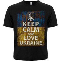 Футболка Keep Calm and Love Ukraine Изображение