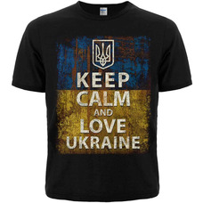 Футболка Keep Calm and Love Ukraine Изображение