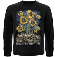 Футболка з довгим рукавом Invaders Must Die (Соняшники) Зображення