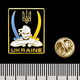 Пін (значок) фігурний Козак із шаблями (Ukraine) (pnua-018) Изображение