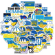 Набір стікерів Stand With Ukraine (stk-059) 49 шт Зображення