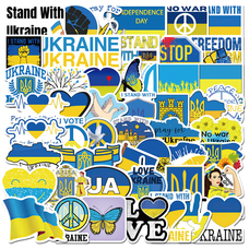 Набір стікерів Stand With Ukraine (stk-059) 49 шт Зображення