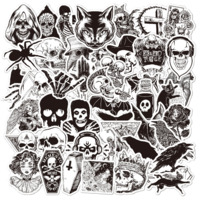 Набір стікерів Horror punk (stk-064) 50 шт Зображення