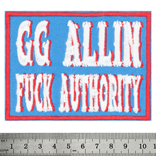 Нашивка GG Allin (Fuck Authority) Изображение