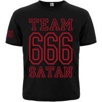 Футболка Team Satan - 666 (red) Изображение