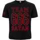 Футболка Team Satan - 666 (red) Изображение