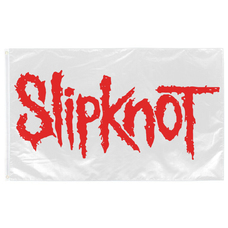 Прапор Slipknot (білий, червоне лого) sfc-005 Изображение