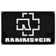 Прапор Rammstein (чорний, біле лого) sfc-007 Зображення