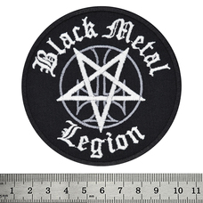 Нашивка Black Metal Legion (inverted pentagram with cross) Зображення