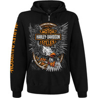 Худі Harley-Davidson (eagle and logo HD) на блискавці Зображення