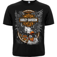 Футболка Harley-Davidson (eagle and logo HD) Зображення