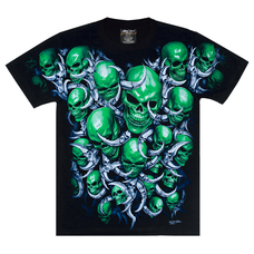 Футболка Green Skulls (світиться в темряві) Зображення