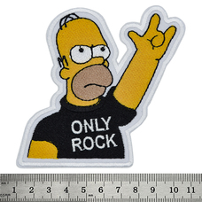 Нашивка Homer Simpson - Only Rock Изображение