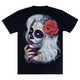 Футболка Muerte (silver hair with rose) (3D, світиться в темряві) Зображення