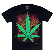 Футболка Cannabis  (big sheet) (світиться в темряві) Зображення