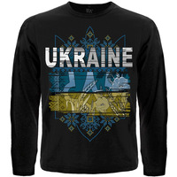 Футболка з довгим рукавом Ukraine (Тризуб достатку) Изображение