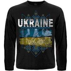 Футболка з довгим рукавом Ukraine (Тризуб достатку) Зображення