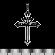 Кулон Ozzy Osbourne (хрест) (ptsb-169) фігурний Зображення
