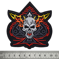 Нашивка Ace of spades with skull Зображення