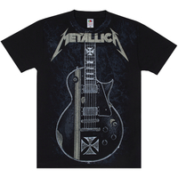 Футболка Full print Metallica (James Hetfield guitar ESP Iron Cross) black t-shirt (EU-P) Зображення