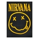 Нашивка термо Nirvana (logo and smile) наспинна прямокутна (thps-008) Изображение