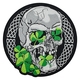 Нашивка термо Irish skull (череп з конюшиною) наспинна (thps-079) Изображение