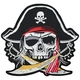Нашивка термо Череп пірата з шаблями наспинна (thps-096) Изображение