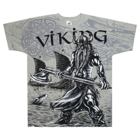 Футболка Full print Viking (Valhalla) grey t-shirt (EU-P) Зображення