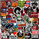 Набір стікерів I Love Rock'N'Roll (stk-077) 50 шт. Изображение