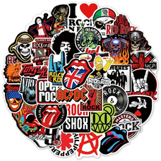 Набір стікерів I Love Rock'N'Roll (stk-077) 50 шт. Изображение