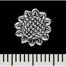 Серьга-гвоздик Подсолнечник (серебро, 925 проба) (sn-050) Изображение