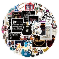 Набір стікерів Legendary Guitars (stk-082) (50 шт.) Изображение