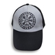 Бейсболка сіро-чорна Vegvisir (рунічний компас, футарк) Зображення