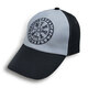 Бейсболка сіро-чорна Vegvisir (рунічний компас, футарк) Зображення