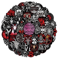 Набір стікерів Team Satan (black) stk-088 (50 шт.) Изображение