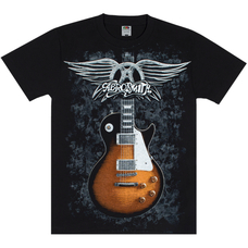 Футболка Full print Aerosmith (guitar) black t-shirt (EU-P) Изображение