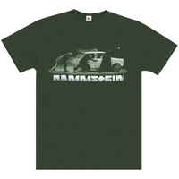 Футболка Rammstein (pushing a car) olive t-shirt B&C (EU-P) Изображение