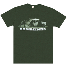 Футболка Rammstein (pushing a car) olive t-shirt B&C (EU-P) Зображення