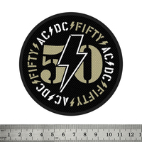 Нашивка ткана AC/DC - 50 (fifty years) (ofp-001) Изображение