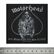Нашивка ткана Motorhead - 49% Motherfucker 51% Son of a bitch (ofp-008) Зображення