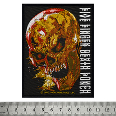 Нашивка ткана Five Finger Death Punch (bloody skull) (ofp-019) Зображення